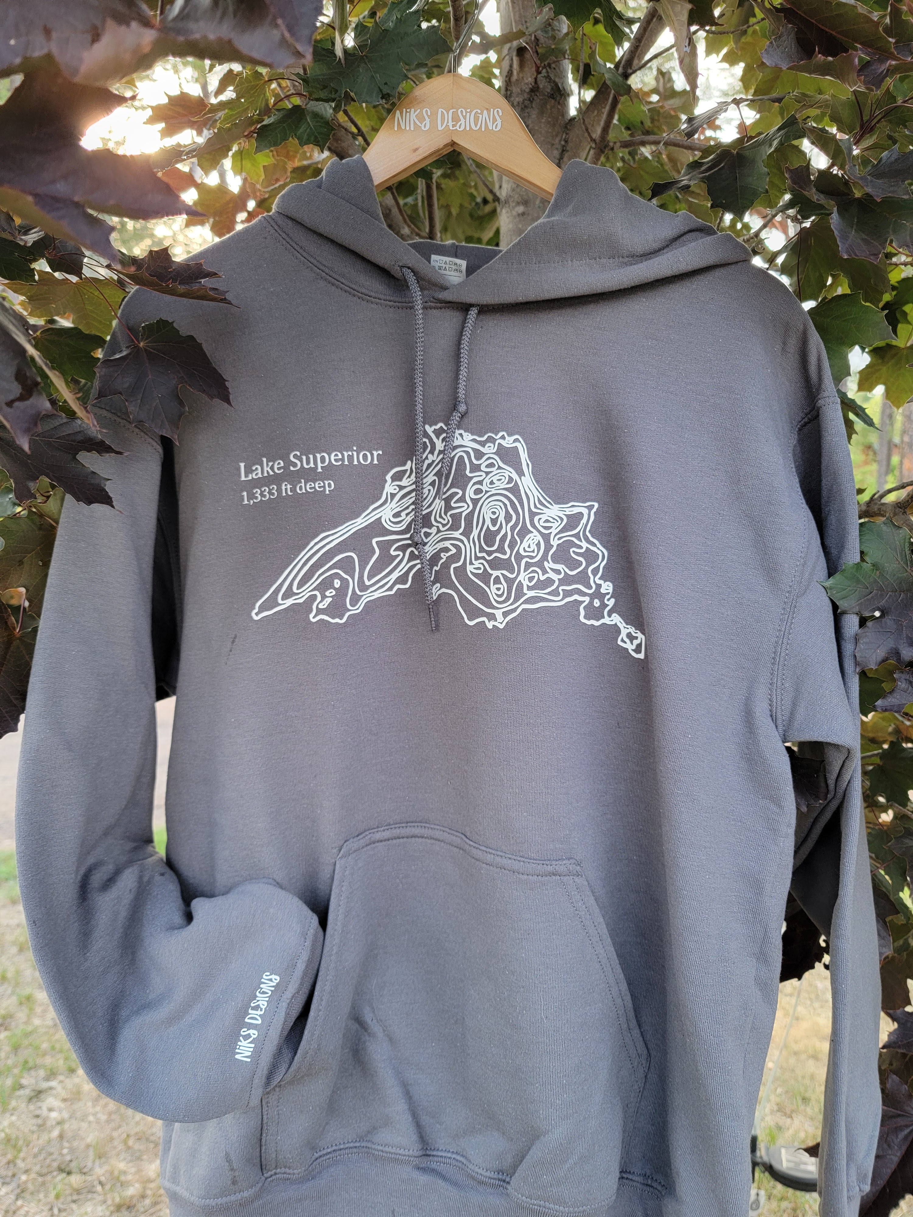 Lake Superior Topographic Hoodie