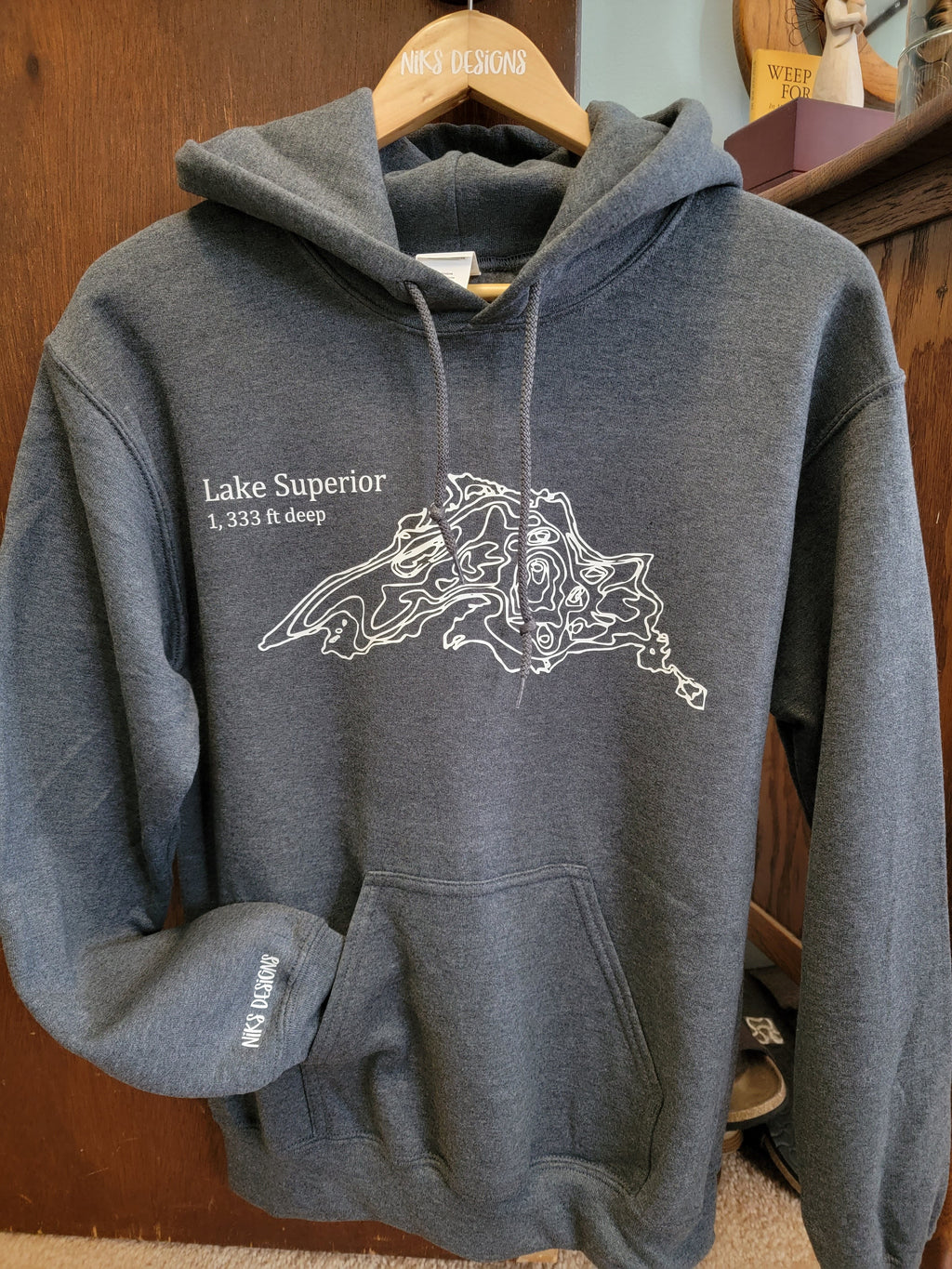 Lake Superior Topographic Hoodie