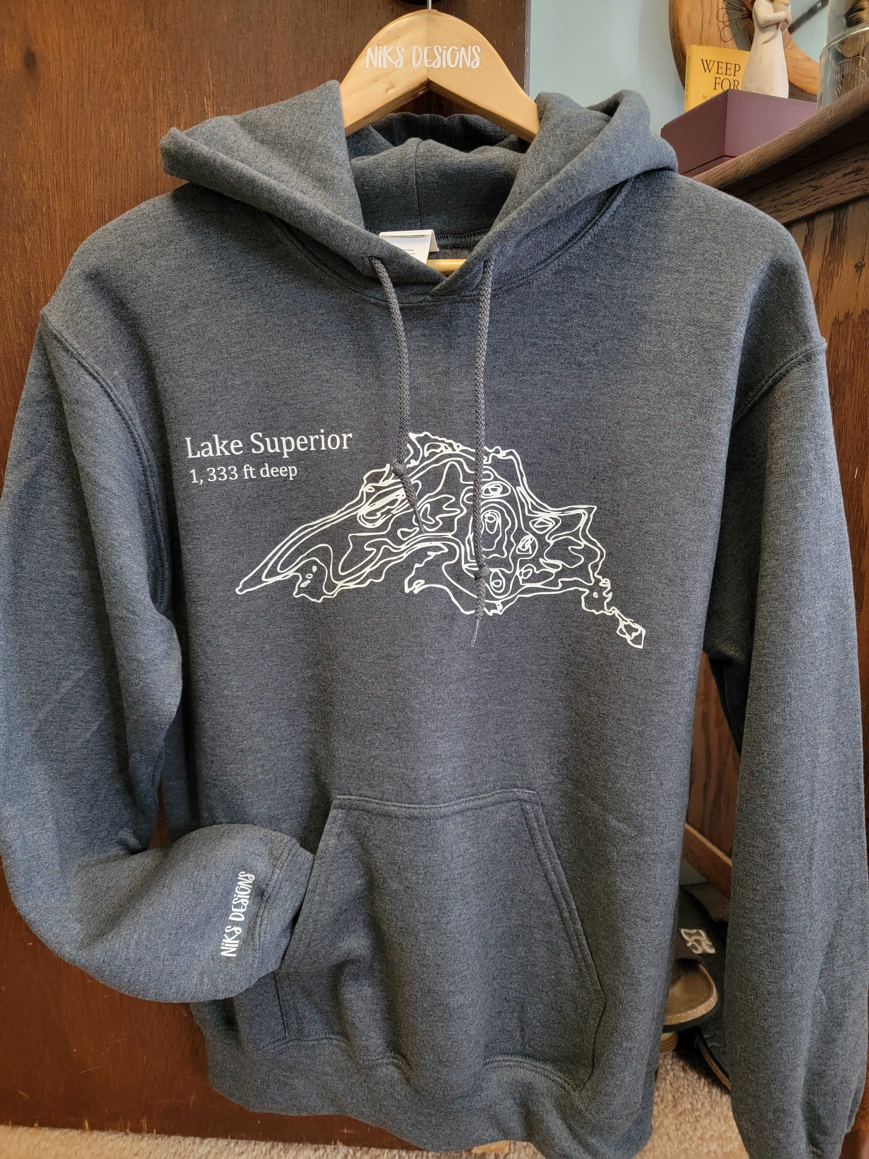 Lake Superior Topographic Hoodie